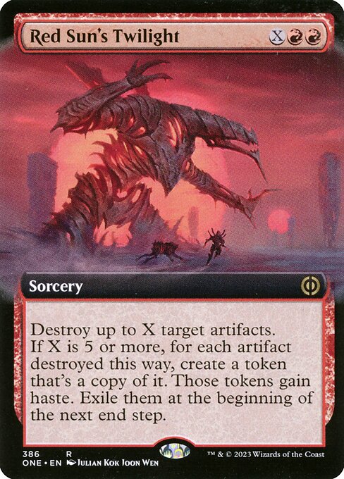 [Foil] ONE 386 Red Sun's Twilight (Extended Art) R