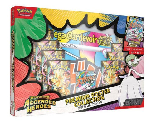 Pokemon TCG 美版 Ascended Heroes Premium Poster Collection Mega Gardevoir Ex