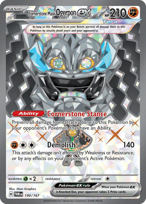TWM 199/167 Cornerstone Mask Ogerpon ex SR