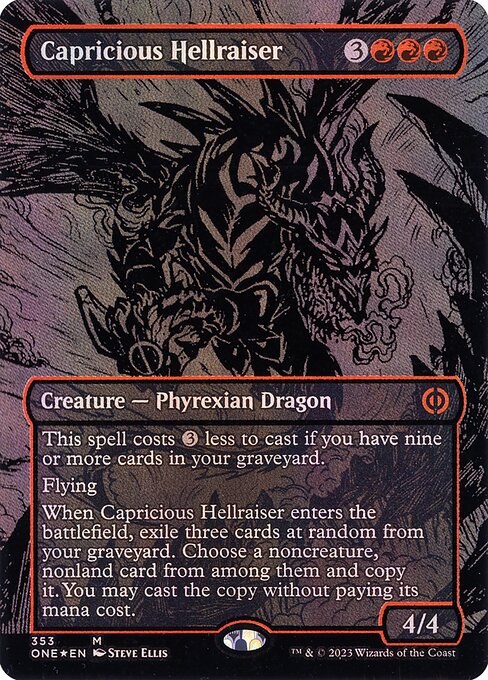[Foil] ONE 353 Capricious Hellraiser (Oil Slick) M