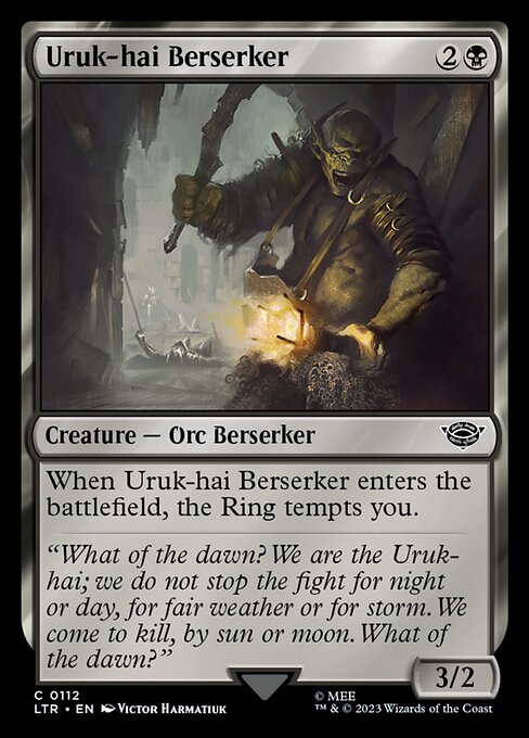 [Foil] LTR 112 Uruk-hai Berserker C