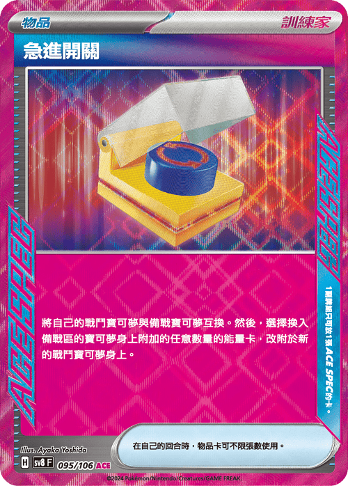 SV8F 095/106 Quick Open Switch ACE