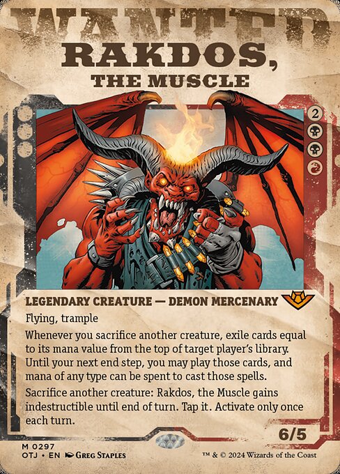 [Foil] OTJ 297 Rakdos, the Muscle (0297 - Showcase) M