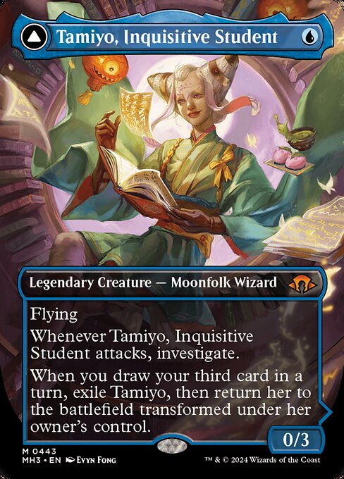 [Foil] MH3 443 Tamiyo, Inquisitive Student (0443 - Borderless) M