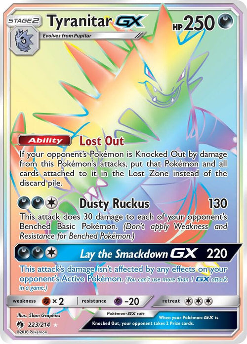 SM8 223/214 Tyranitar GX RS