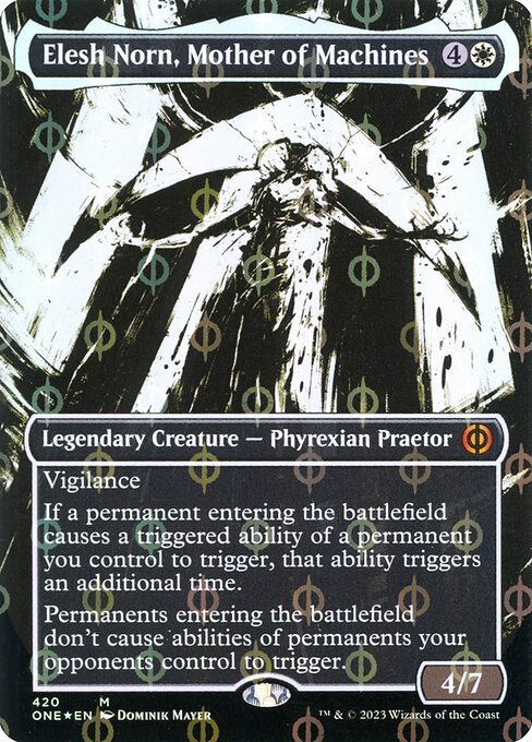 [Foil] ONE 420 Elesh Norn, Mother of Machines (420 - Step-and-compleat) M