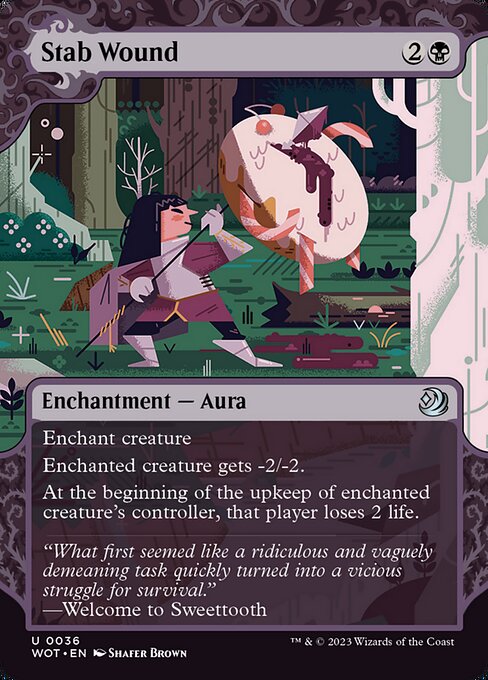 [Foil] WOT 036 Stab Wound (0036) U