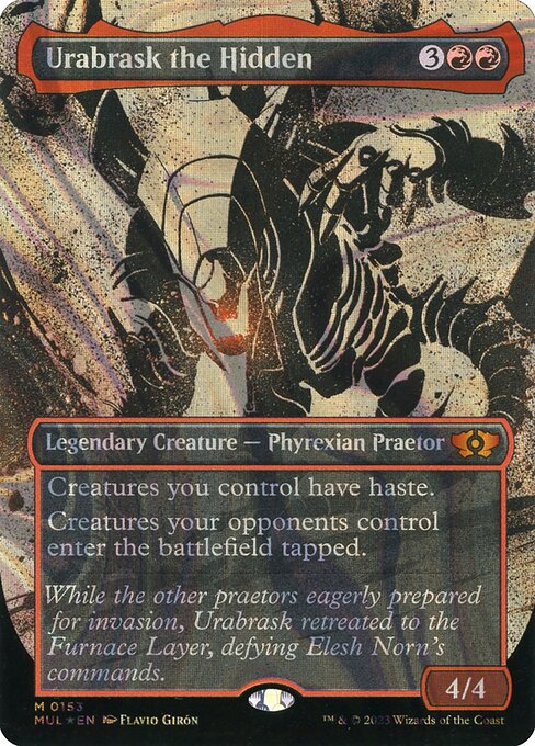 [Foil] MUL 153 Urabrask the Hidden (0153 - Halo Foil) M