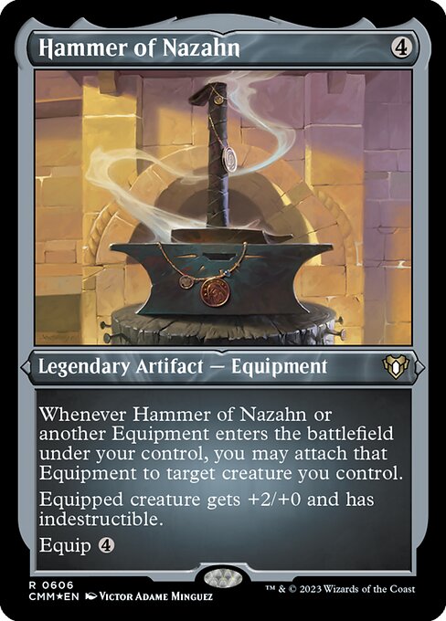 [Foil Etched] CMM 606 Hammer of Nazahn (Foil Etched) R