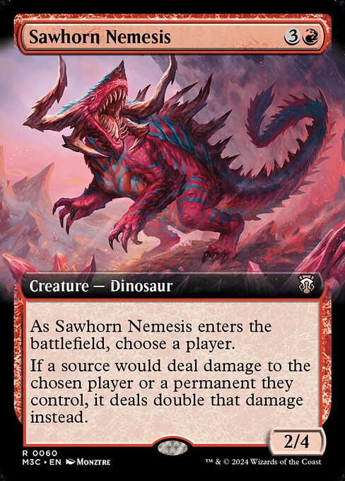 [Foil] M3C 060 Sawhorn Nemesis (0060 - Extended Art Ripple Foil) R