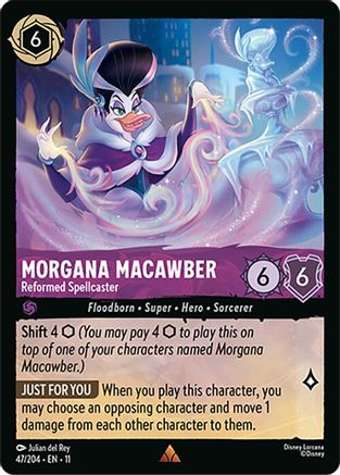 [Foil]47/204·EN·11 Morgana Macawber - Reformed Spellcaster R