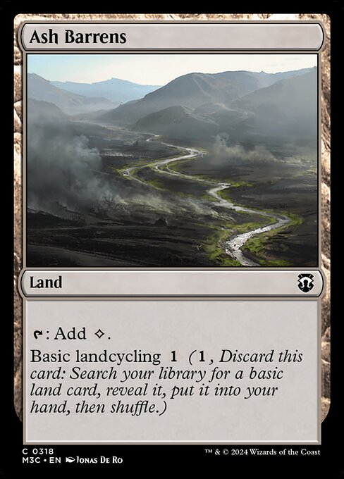 [Foil] M3C 318 Ash Barrens (Ripple Foil) C