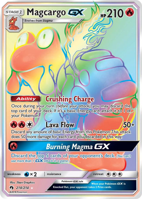 SM8 218/214 Magcargo GX RS