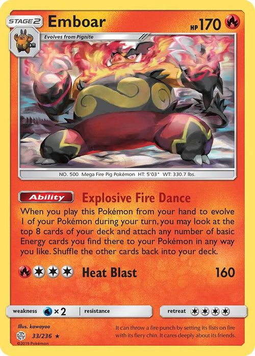 [Reverse Holo] SM12 033/236 Emboar R