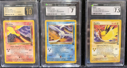 [CGC 10] 2000 POKEMON ENG MOLTRES #21 + [CGC 7] 2000 POKEMON ENG ARTICUNO #22 + [CGC 7.5] 2000 POKEMON ENG ZAPDOS #23 連號