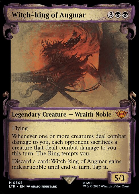 [Foil] LTR 565 Witch-king of Angmar (0565 - Scroll Showcase - Silver Foil) M