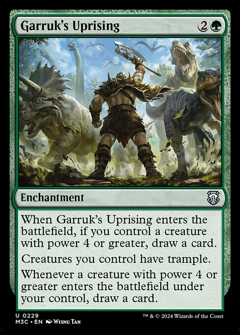 [Foil] M3C 229 Garruk's Uprising (Ripple Foil) U