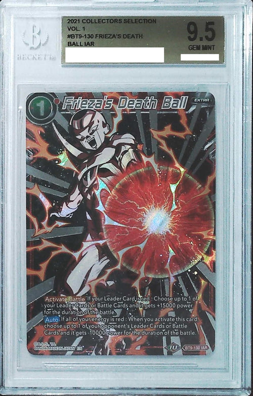 [BGS 9.5] 2021 Dragon Ball  Super Collector's Selection Vol.1 BT9-130 Frieza's Death Ball IAR