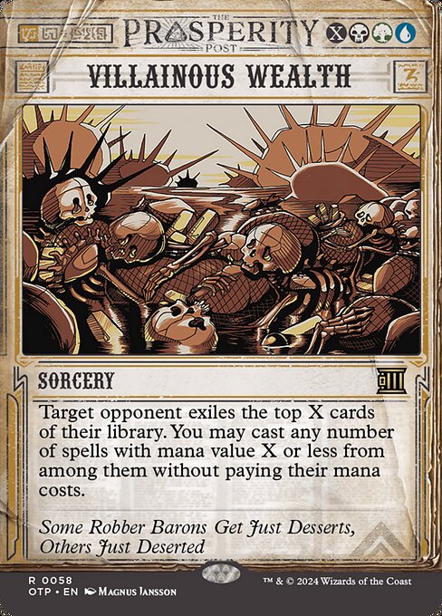 OTP 058 Villainous Wealth (0058 - Showcase) R
