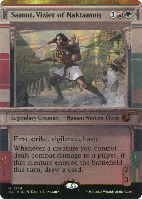 [Foil] MAT 224 Samut, Vizier of Naktamun (Halo Foil) M