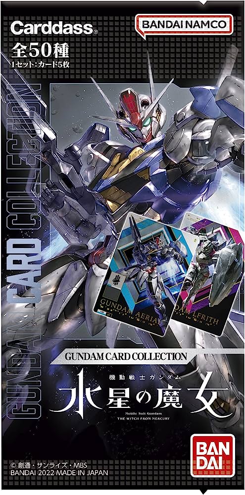 BANDAI 高達 水星的魔女 仿金屬質感 收藏卡 BOX-20PACK