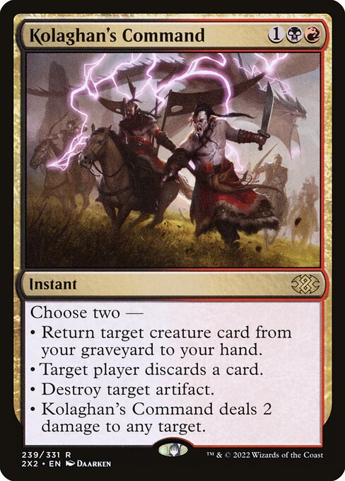[Foil] 2X2 239 Kolaghan's Command R