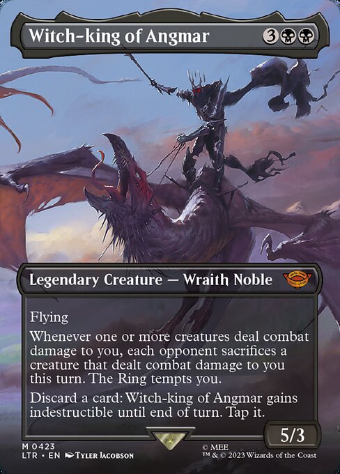 [Foil] LTR 423 Witch-king of Angmar (Borderless) M