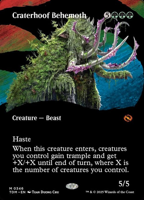 TDM 346 Craterhoof Behemoth (0346 - Borderless) M