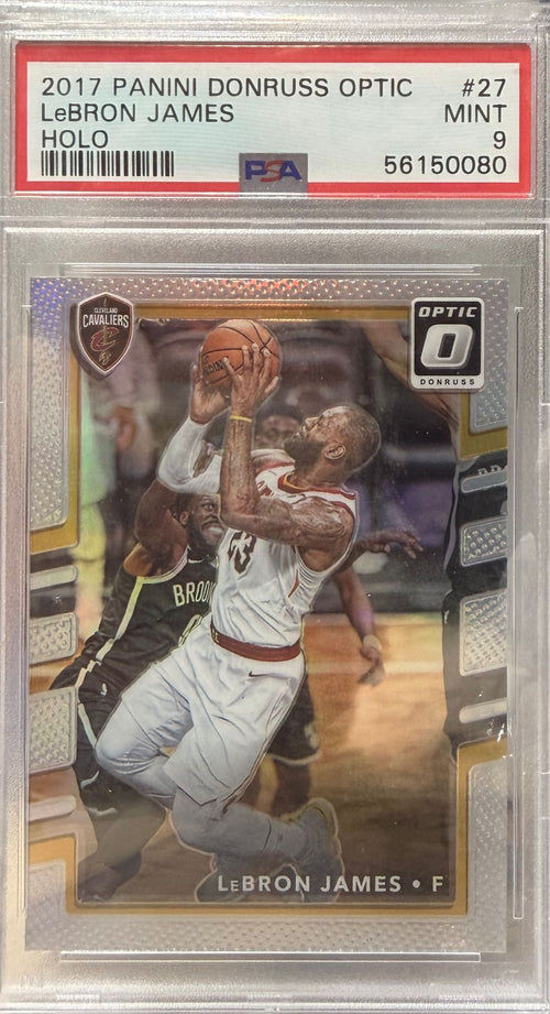 [PSA 9] 2017 DONRUSS OPTIC LeBRON JAMES #27 HOLO