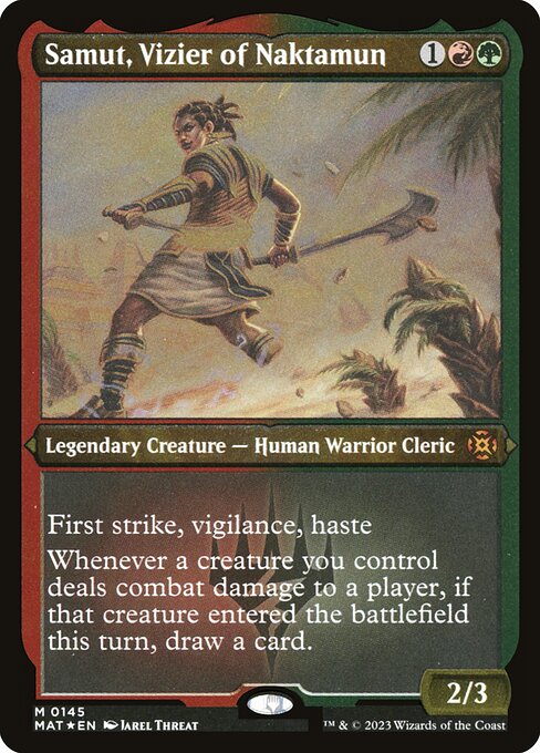 [Foil Etched] MAT 145 Samut, Vizier of Naktamun (Foil Etched) M