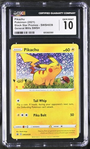[CGC 10] 2021 POKEMON ENGLISH SWSH PIKACHU #039 PROMO