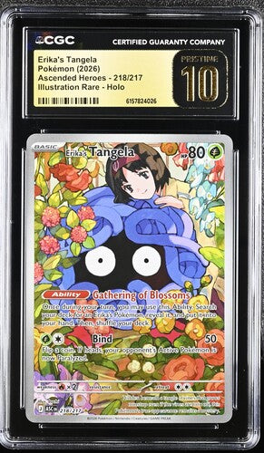 2026 POKEMON ENGLISH ASCENDED HEROES ERIKA'S TANGELA 218/217 ILLUSTRATION RARE