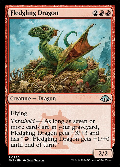 MH3 280 Fledgling Dragon U