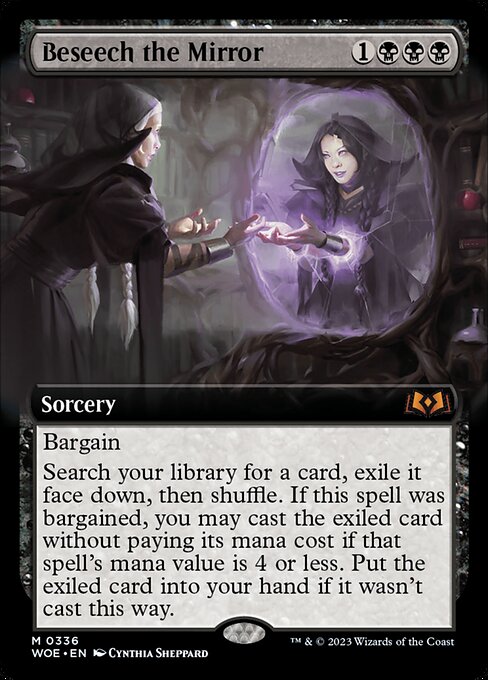 [Foil] WOE 336 Beseech the Mirror (Extended Art) M