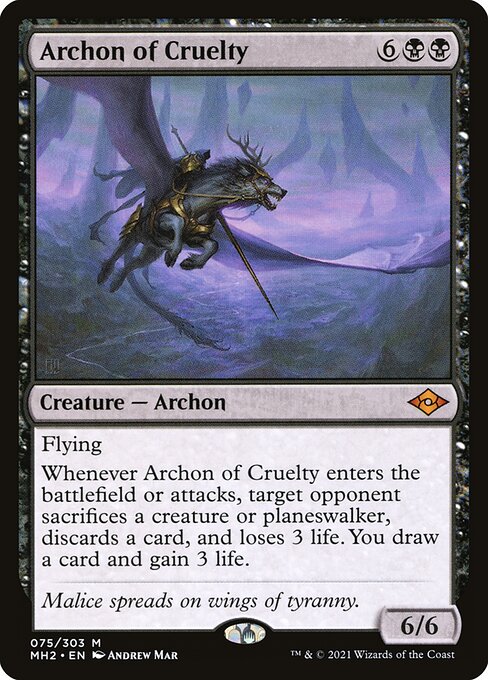 [Foil] MH2 075 Archon of Cruelty M