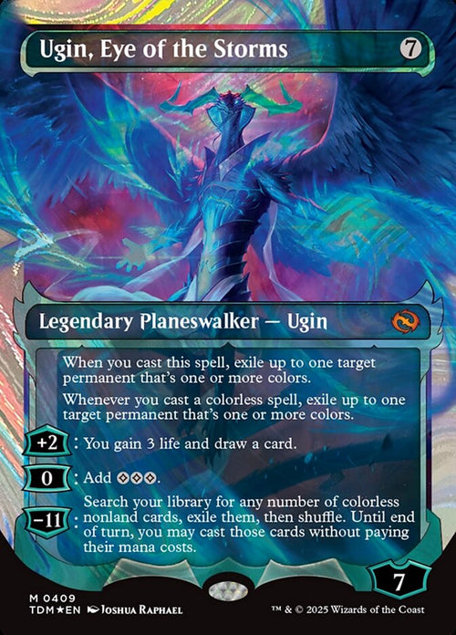 [Foil] TDM 409 Ugin, Eye of the Storms (0409 - Ghostfire Showcase Halo Foil) M