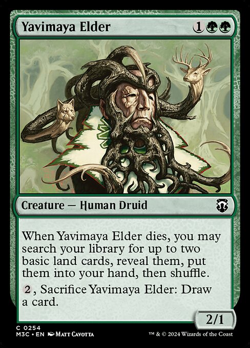 [Foil] M3C 254 Yavimaya Elder (Ripple Foil) C