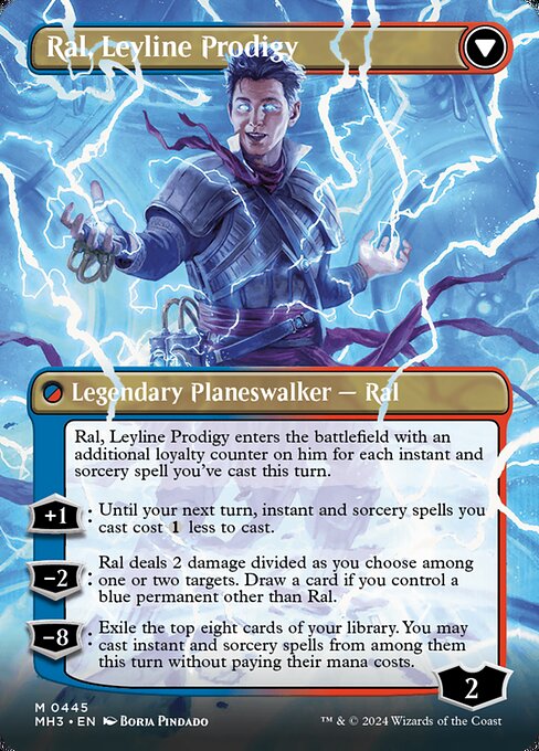 [Foil] MH3 445 Ral, Monsoon Mage (0445 - Borderless) M