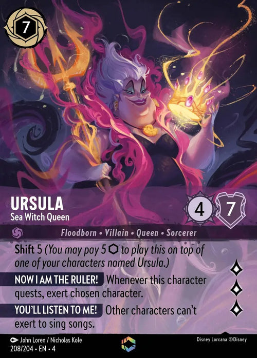 208/204·EN·4 Ursula - Sea Witch Queen E