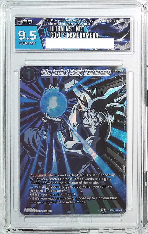 [HGA 9.5] 2021 Dragon Ball  Super Collector's Selection Vol.1 BT9-131 Ultra Instinct Goku's Kamehameha Iconic Attack Rare Holo