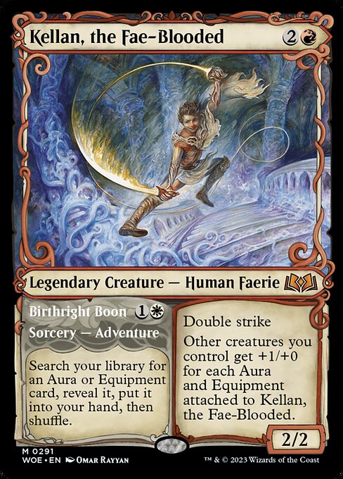 [Foil] WOE 291 Kellan, the Fae-Blooded (Showcase) M