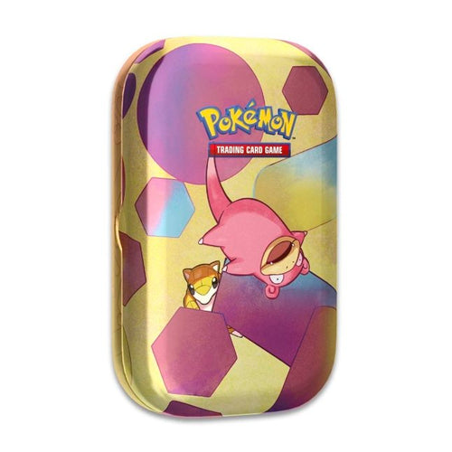 Pokemon TCG US version Scarlet &amp; Violet SV3.5 "Pokemon 151" Mini Tin - Slowpoke &amp; Sandshrew