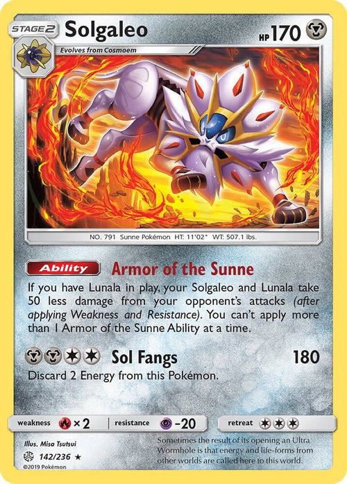 [Reverse Holo] SM12 142/236 Solgaleo RH