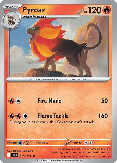 [Reverse Holo] PRE 016/131 Pyroar U