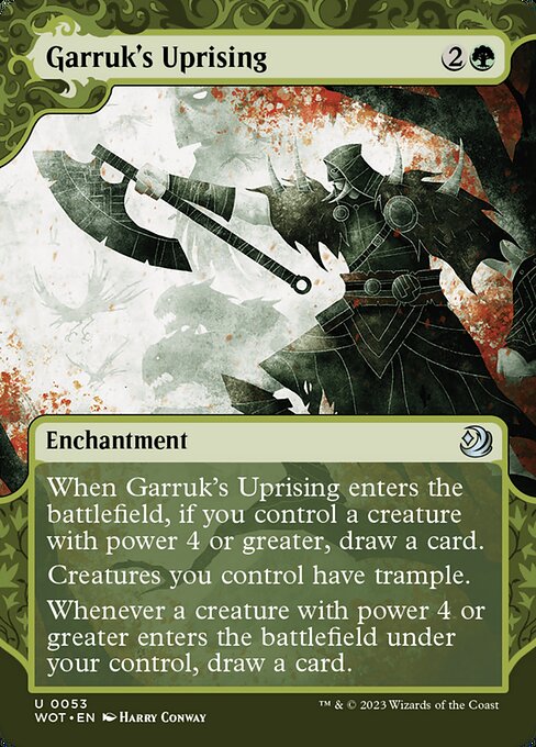 [Foil] WOT 053 Garruk's Uprising (0053) U