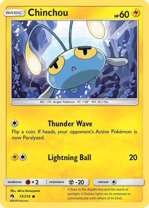 SM8 073/214 Chinchou C