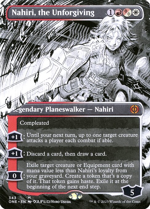[Foil] ONE 343 Nahiri, the Unforgiving (343 - Borderless Manga) M