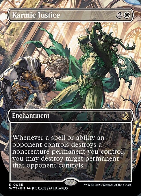 [Foil] WOT 085 Karmic Justice (0085 - Anime Confetti Foil) R
