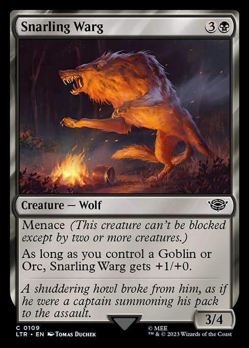 LTR 109 Snarling Warg C
