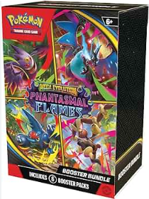 Pokemon TCG 美版 Mega Evolution Phantasmal Flames Booster Bundle